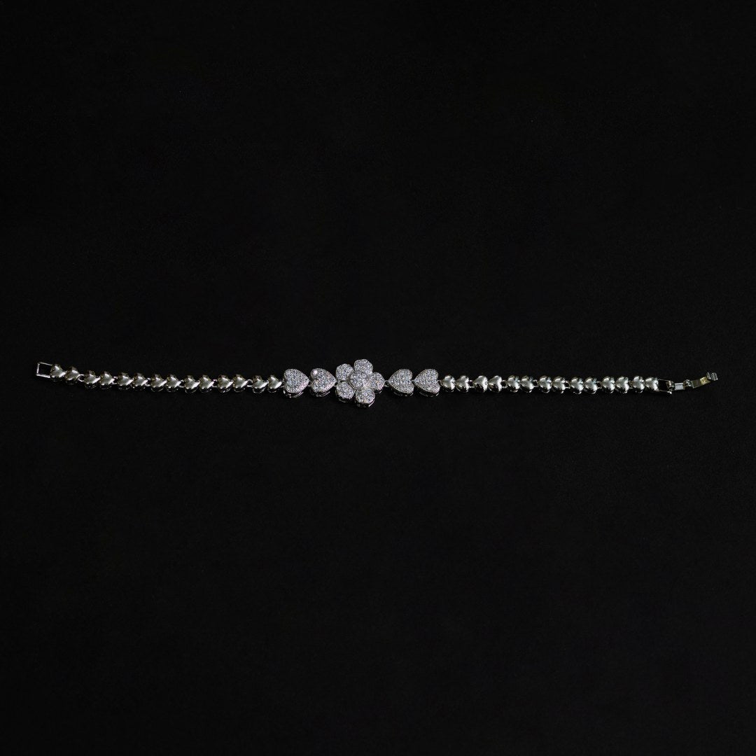 Zircon Heart Tennis Bracelet