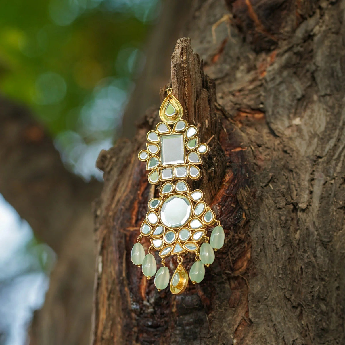 Sea Green Kundan Bridal Set