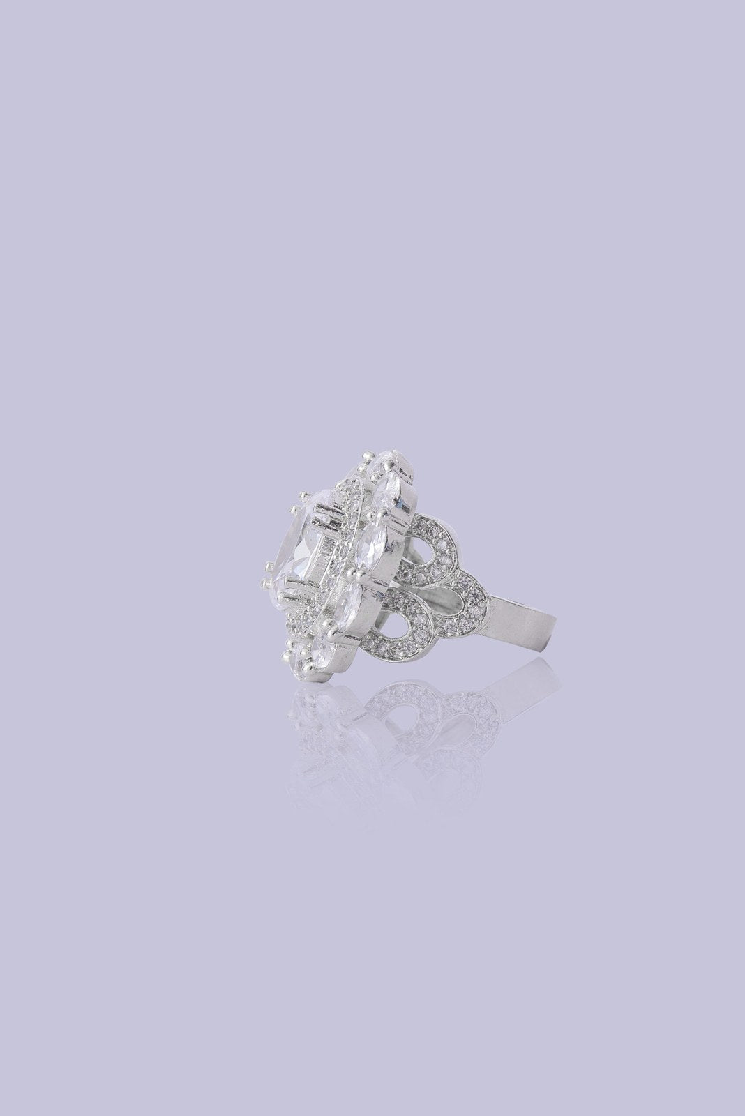 Ruby and Mint Zircon Cocktail Ring
