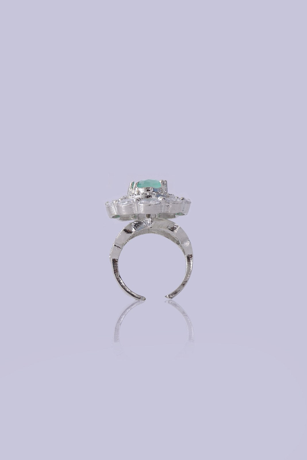 Ruby and Mint Zircon Cocktail Ring