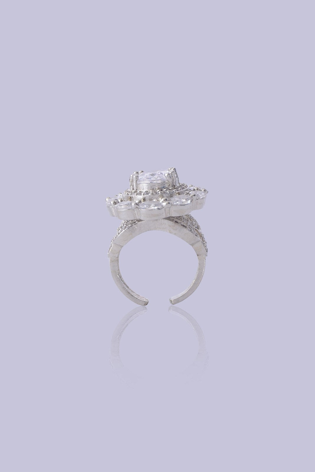 Ruby and Mint Zircon Cocktail Ring