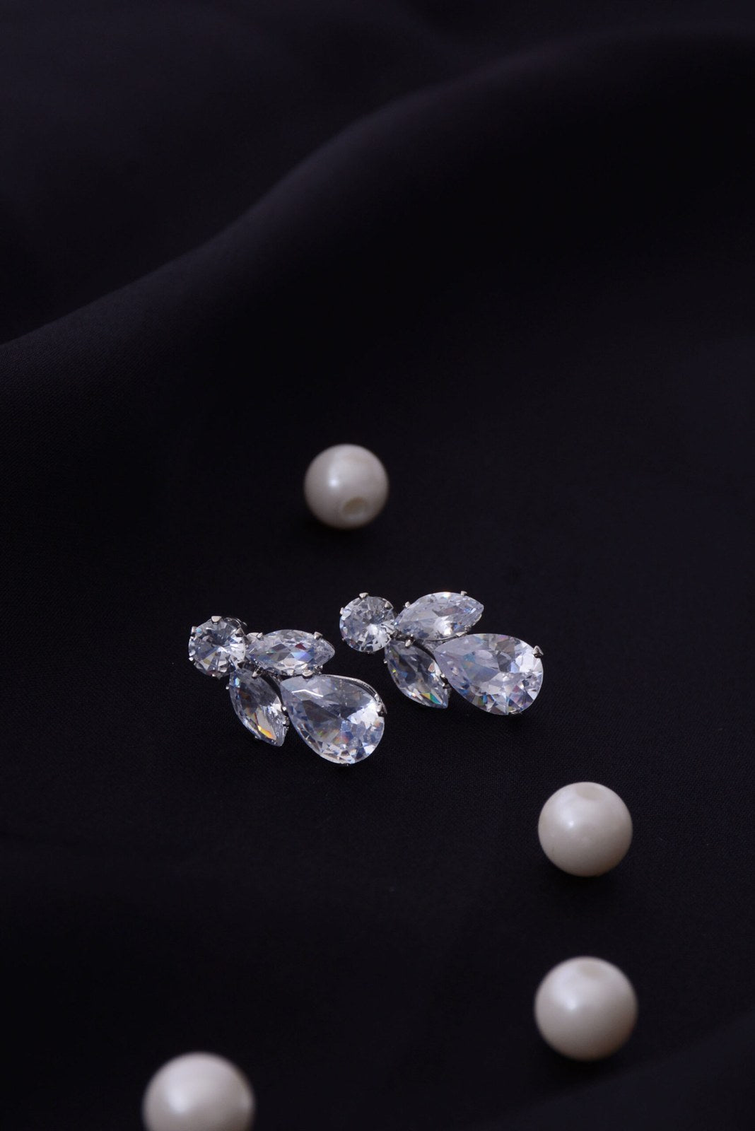 Pear Zircon Teardrop Drop Earrings
