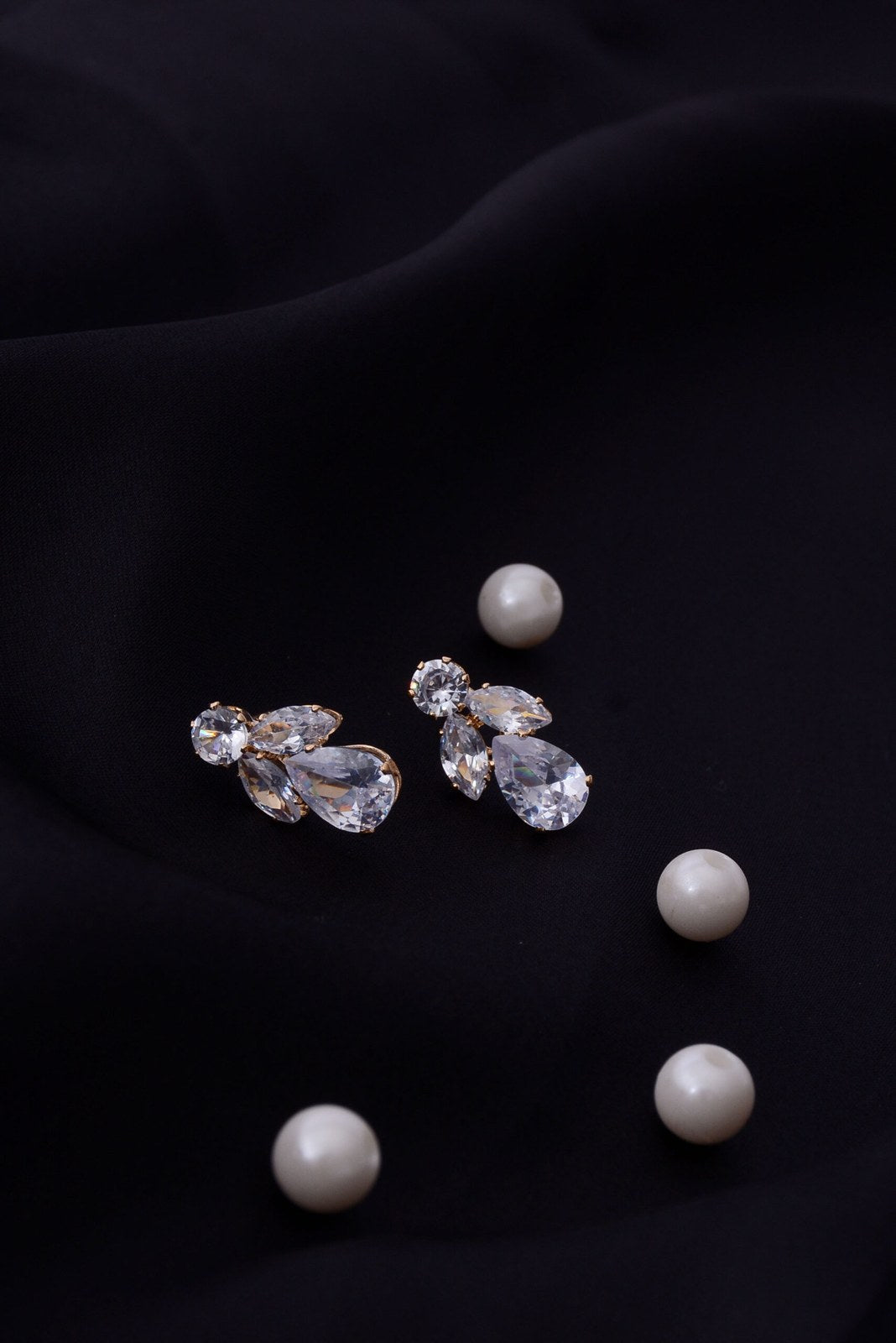 Pear Zircon Teardrop Drop Earrings