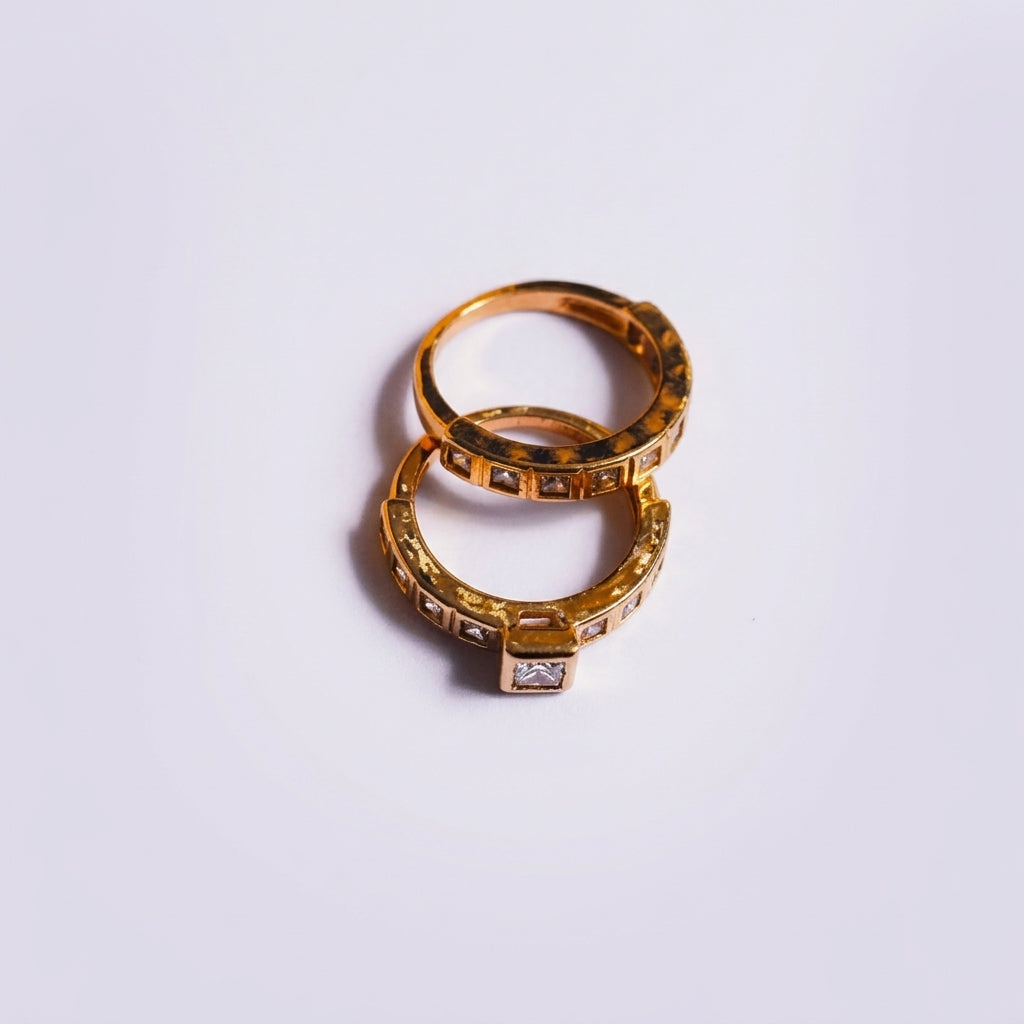 Crystal Band Ring Duo – view 2