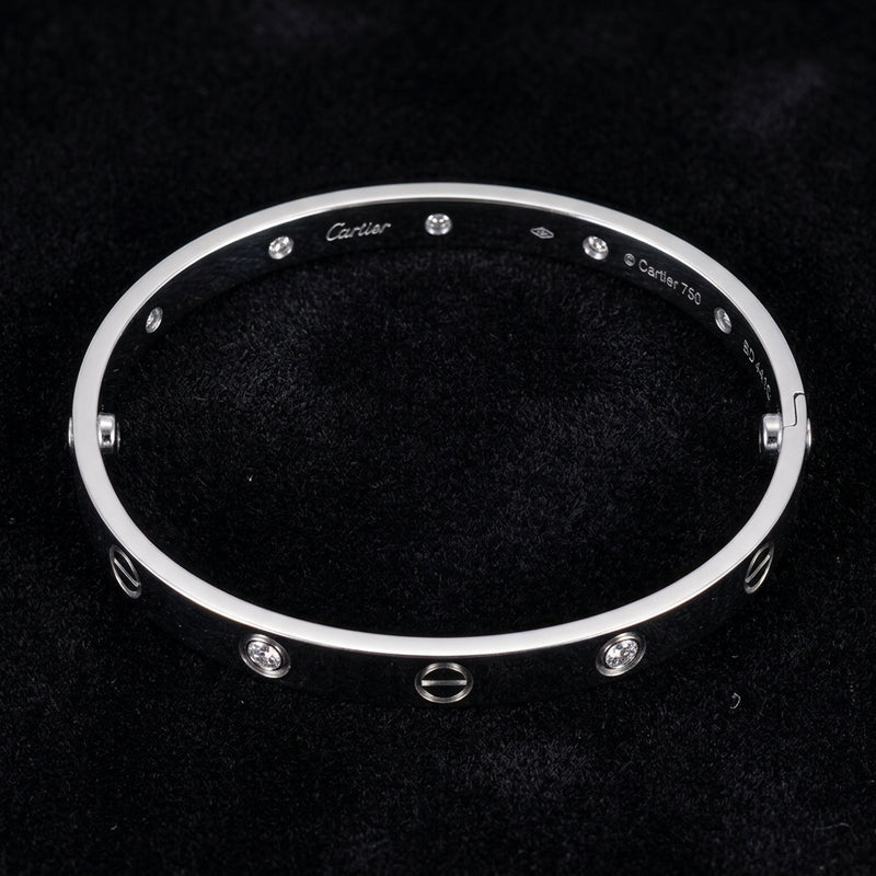 Silver Screw Motif Bangle