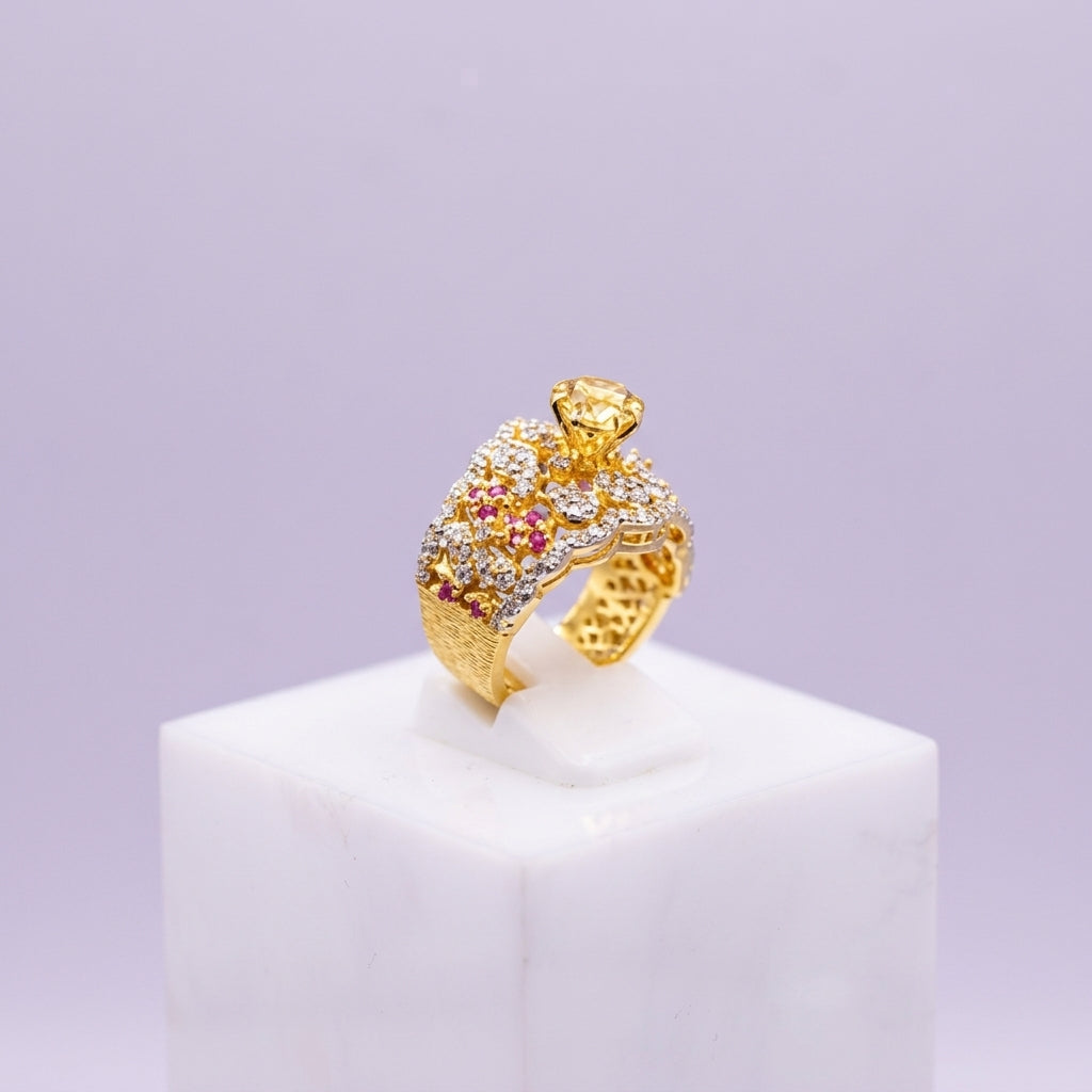 S925 Golden ring