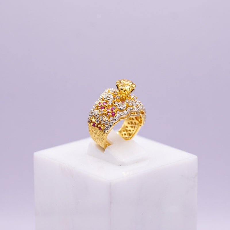 S925 Golden ring