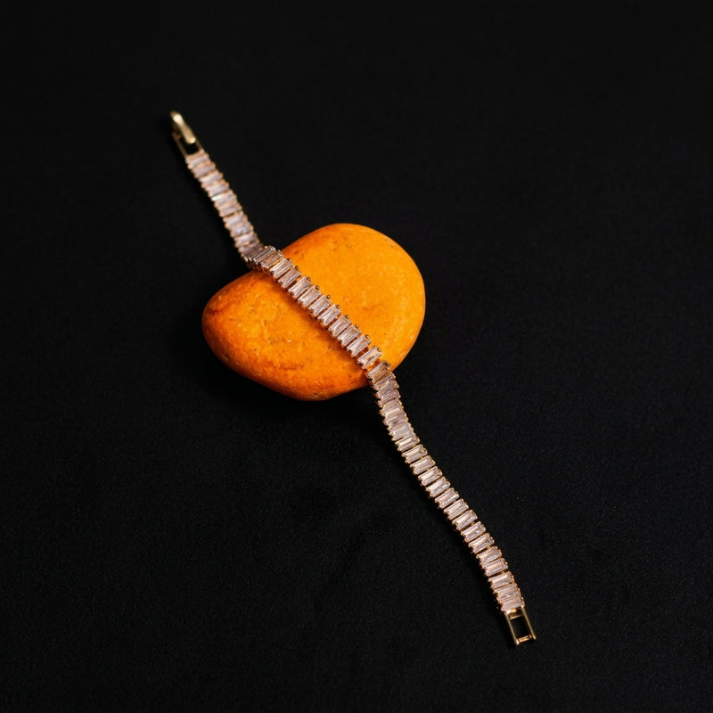 Baguette Crystal Tennis Bracelet