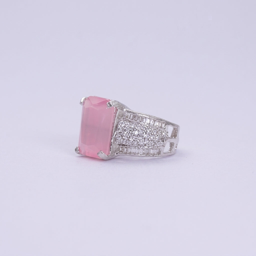 Square Zircon Cocktail Ring – view 4