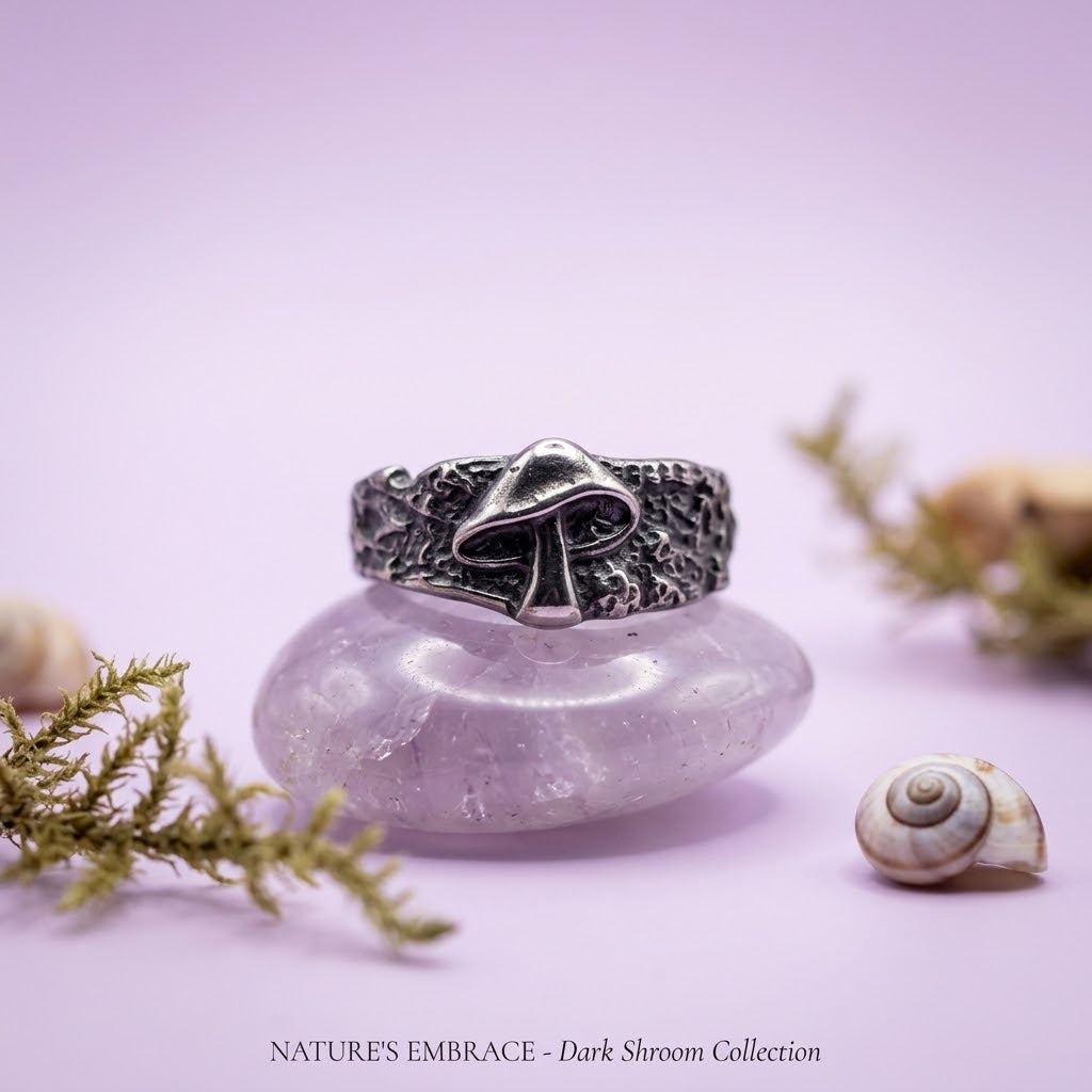Wild Mushroom Silver Ring