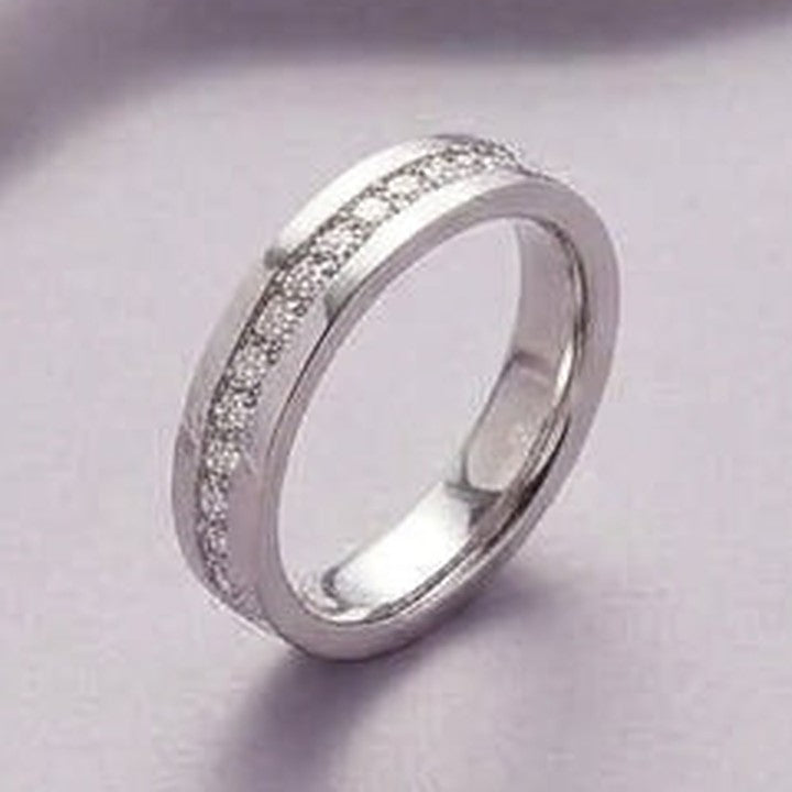 Eternity Pavé Band Ring - Close-up: pavé band (single ring)