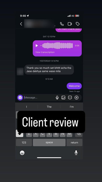 Customer message: the set was exactly as shown