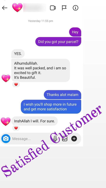 Customer message: well packed and beautiful